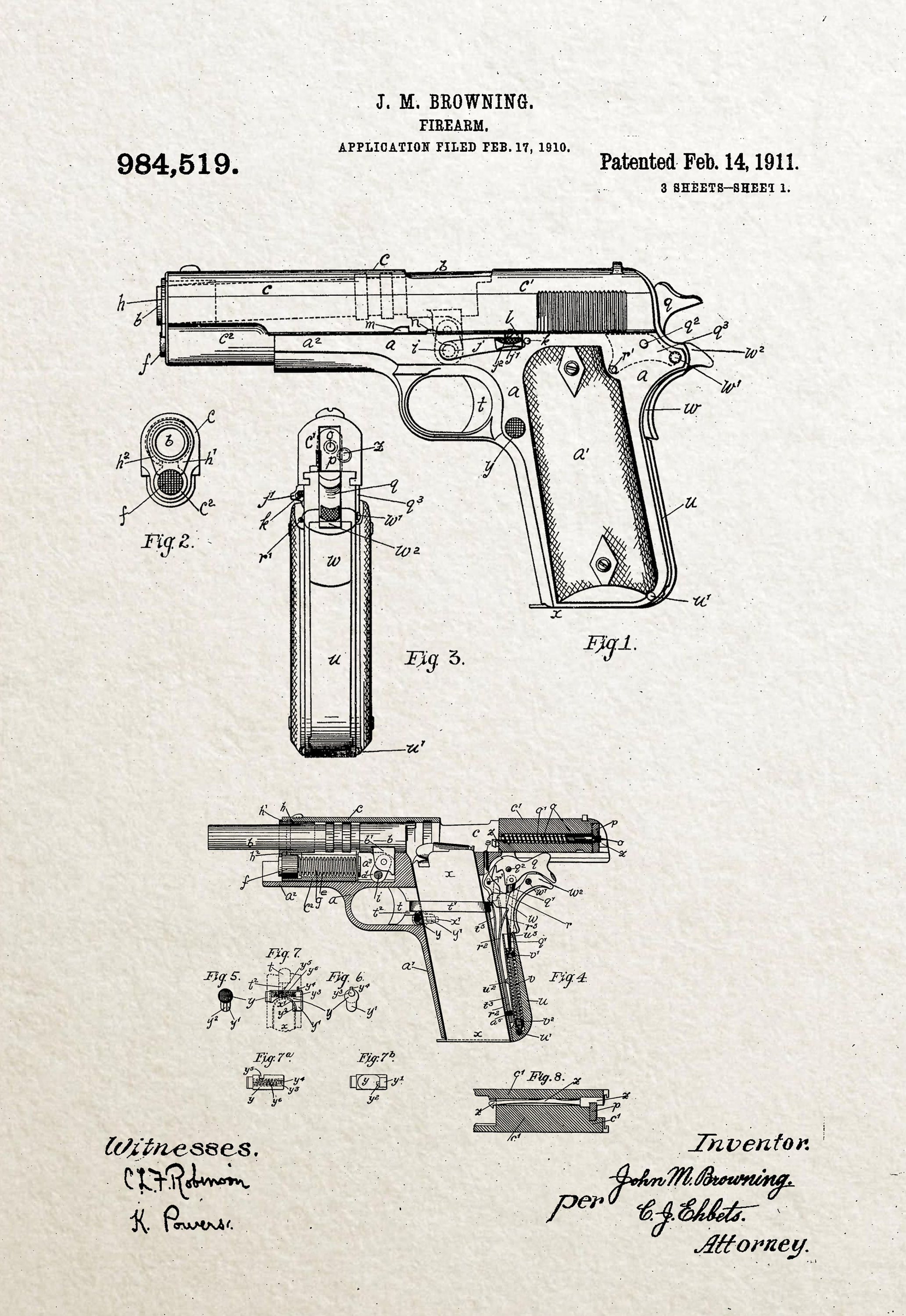 Colt M1911 A1 Blueprint Complete vrogue.co