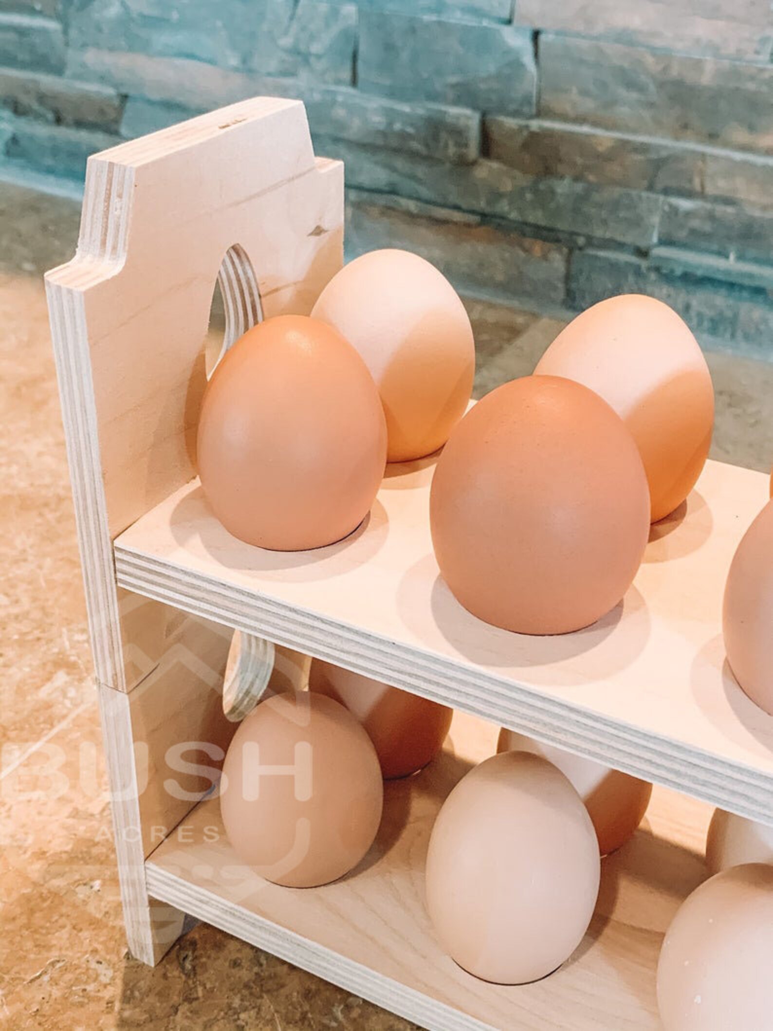 12 Stackable Egg Holder Egg Storage Farmhouse Egg Rack Etsy