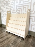 Scalloped Bookshelf Montessori Shelf Minimalist Design gift for toddler gift for 2 year old Childrens Furniture Playroom Decor- ROY
