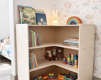 おもちゃ棚　モンテッソーリ　保育家具　ハンドメイド　送料無料 モンテッソーリおもちゃ棚、幼児用コーナーおもちゃ棚、モンテッソーリ