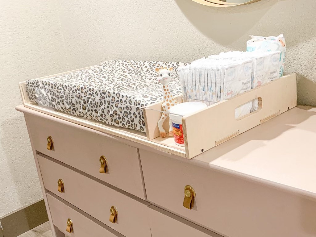 Acrylic Wood Baby Changing Caddy Diaper Organizer Baby Etsy