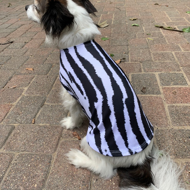 Zebra Dog Shirt Zebra Stripe Pet Costume Halloween Dog Etsy