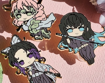Set Di 12 Spille Demon Slayer Chibi – Distintivi In Metallo 75 Mm, Collezione Personaggi Anime
