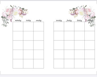 Manadskalender You Ll Enjoy Etsy