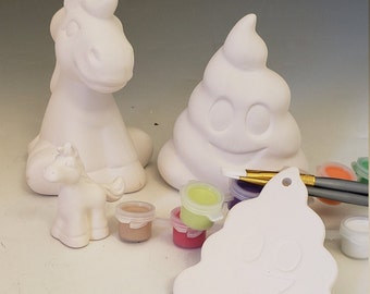 Ceramic "Unicorn Poop" To-Go Kit