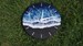Resin clock- black sand with black/blue water and white waves / beach art / ocean /resin painting / Handmade / Canada