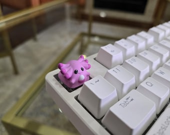 Anime Chansey Keycap - Hand Painted Cute Keycap Designs, mechanical keyboard accessory, custom keyboard keycap, gaming setup, unique keycap