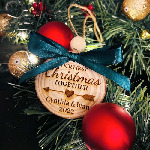 Our First Christmas Ornament Personalized Ornament Gift Etsy