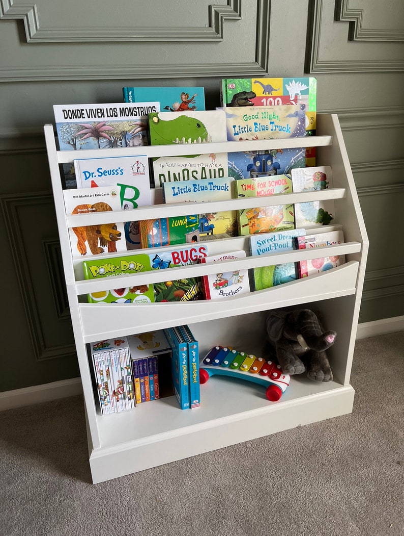 Children's Bookcase DIY Build Plans Woodworking Etsy