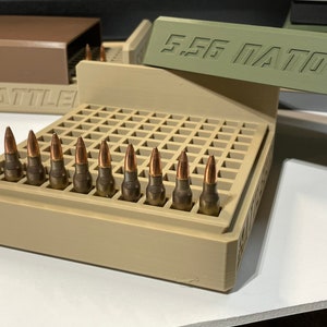223/5.56 Ammo Box 100 round - Perfect for range day - holds 100 rounds of rifle .223/5.56 rounds - MUST HAVE if you Reload or buy in Bulk