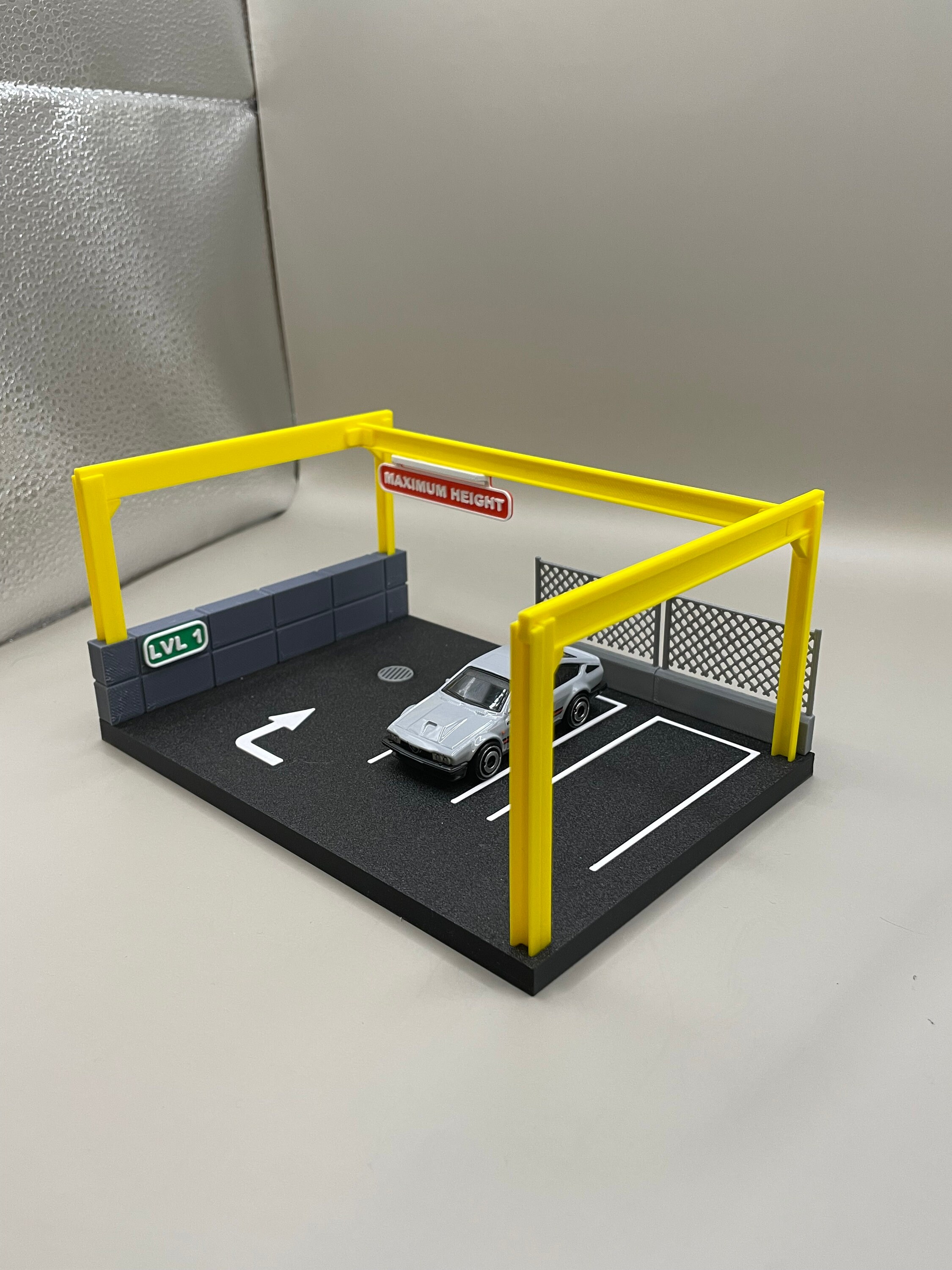 Stackable Parking Garage Display - 1/64th Scale Die Cast Car