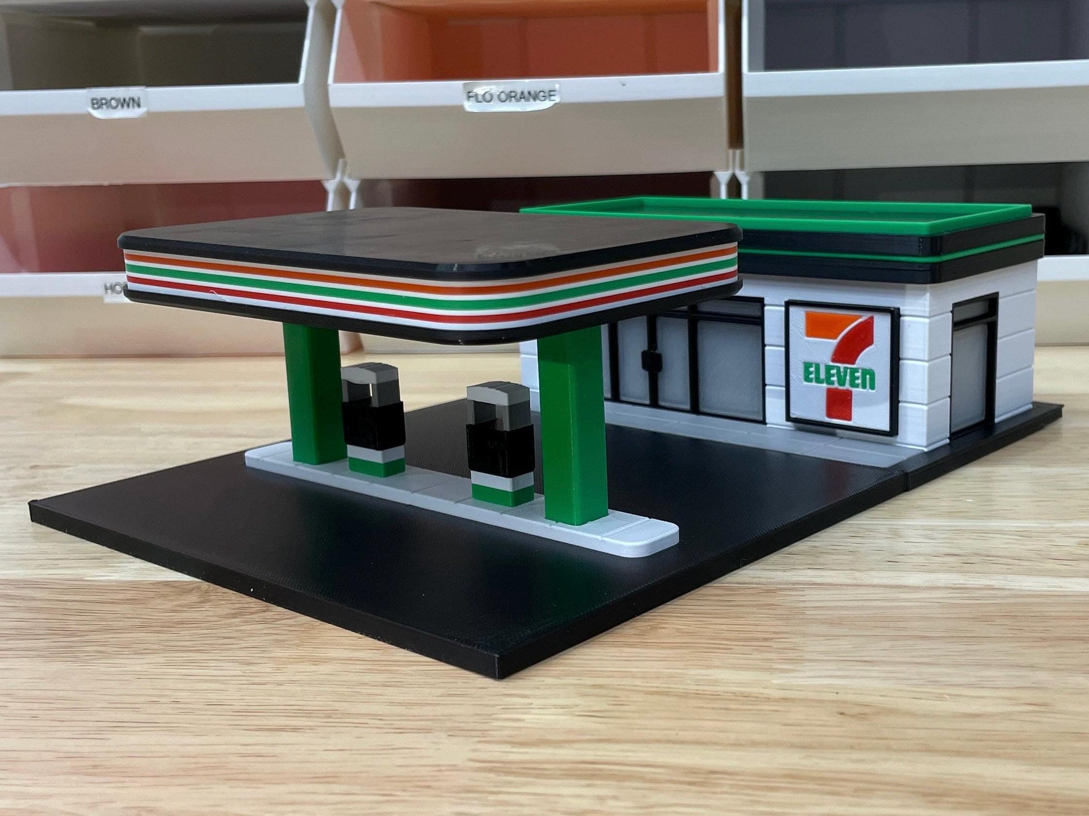 Gas Station Diorama for 1/64th Scale Die Cast Car Accessory - Etsy