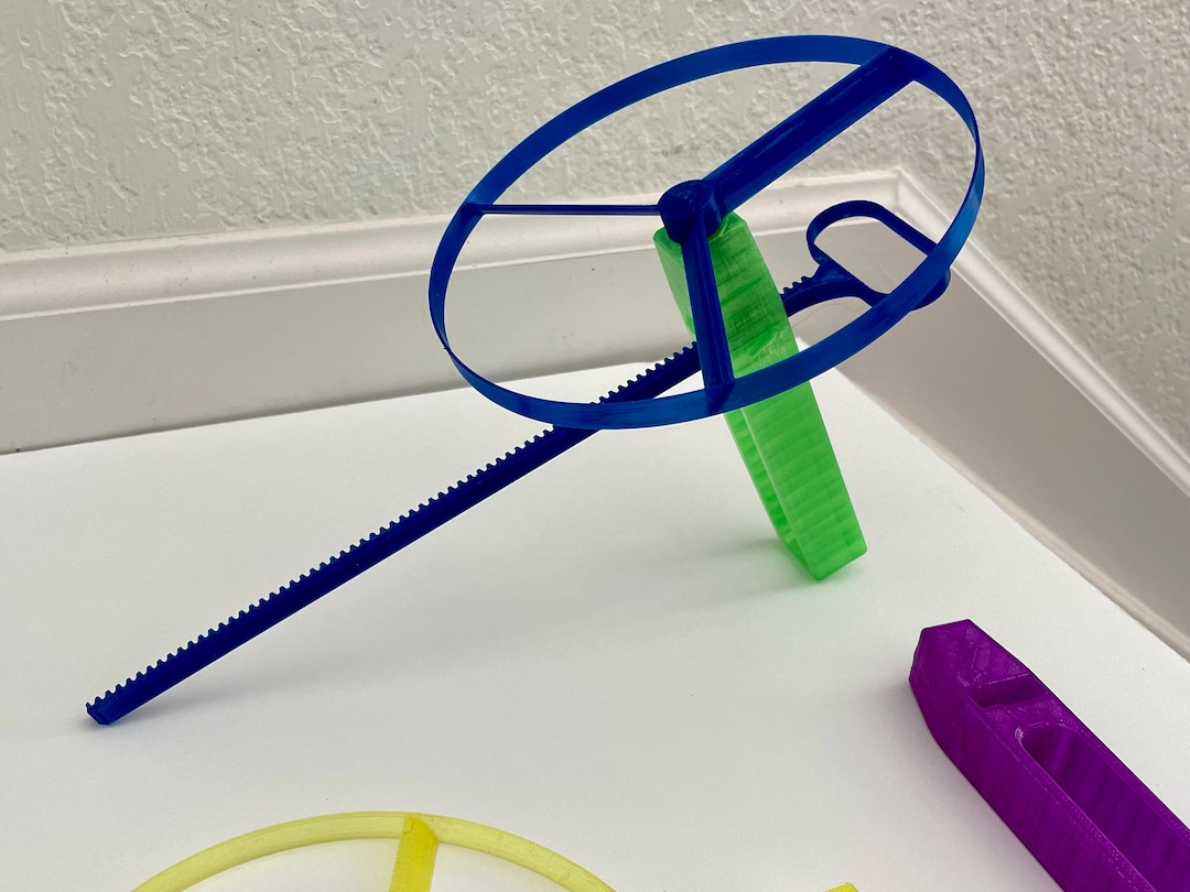 Pull Cord Copters Handheld Helicopter Toy Durable and Super Fun Capable