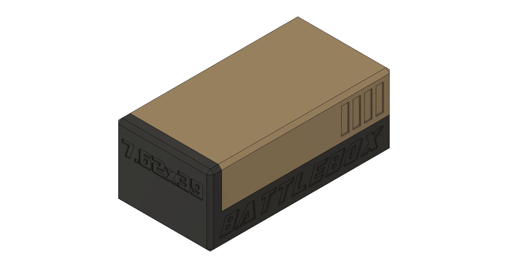 3D file AMMO BOX 7.62x39mm AMMUNITION STORAGE 7.62x39 CRATE