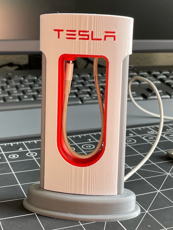 Tesla Supercharger USB Cell Phone Charging Station - Fan Art of chargers - not exact replica