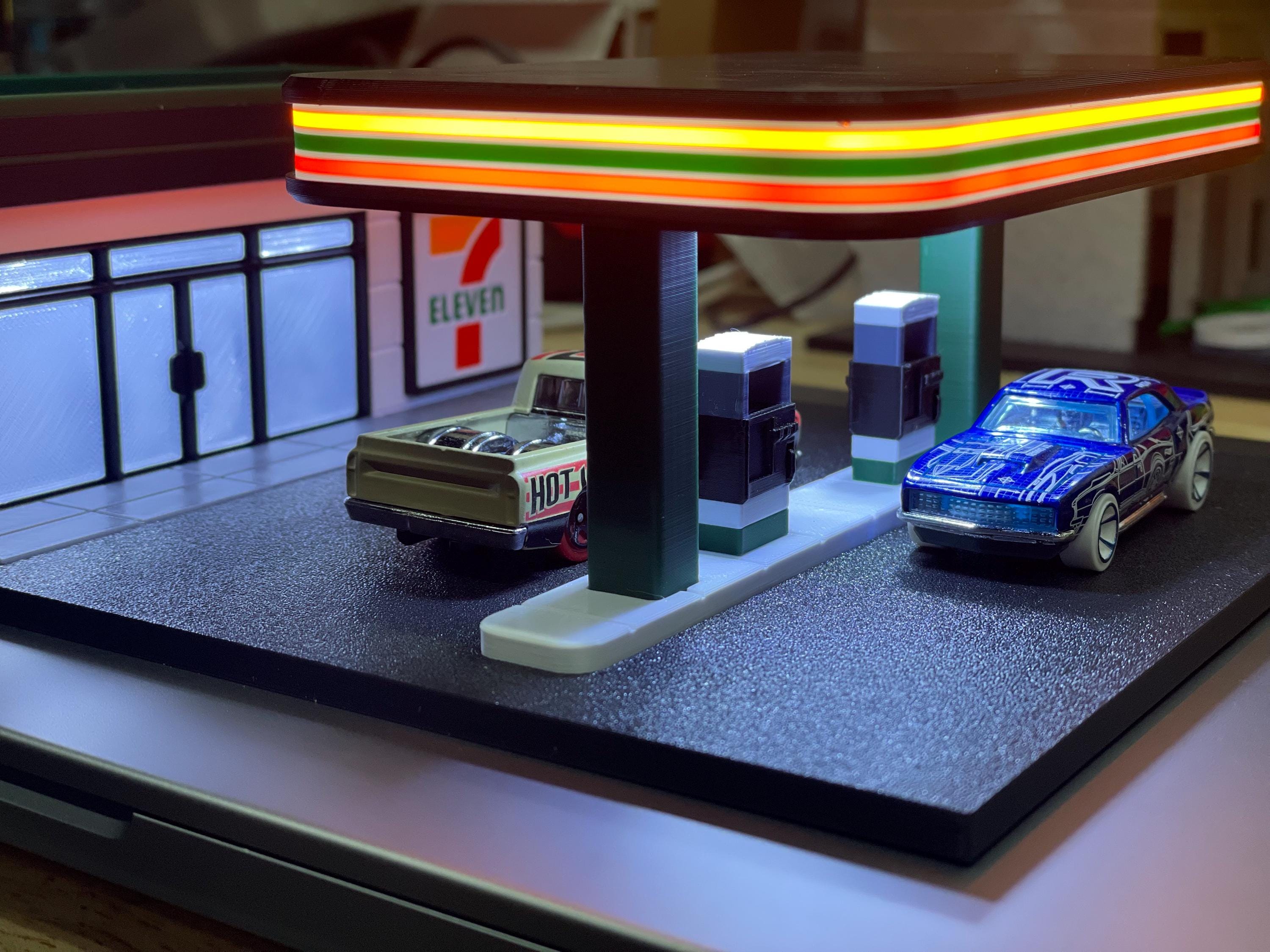 Gas Station Diorama for 1/64th Scale Die Cast Car Accessory - Etsy