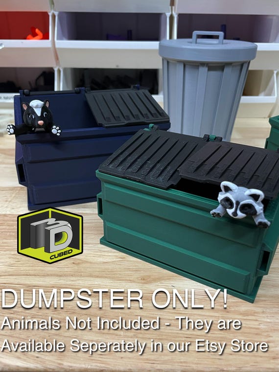 Mini Dumpster Custom Mini Trash Can Toy Desktop Mini Garbage Cans