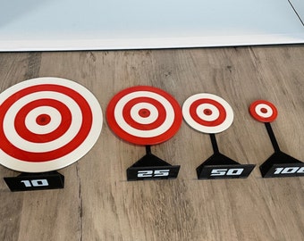 Table Top Target Set - perfect for Nerf, foam dart blasters, tic tac guns, rubber band shooters, even desktop catapults!