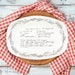 Handwritten Recipe Personalized Platter . Handwritten Recipe on Platter 