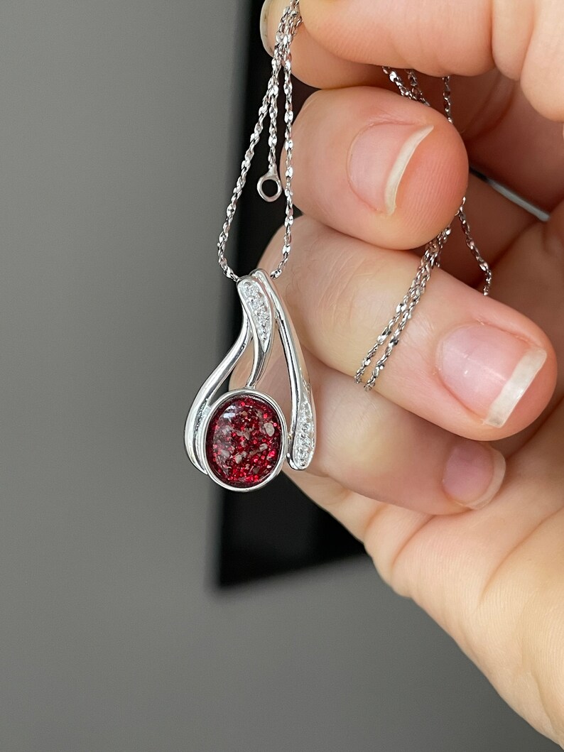cremation jewellery sterling silver 925 ASHES PENDANT