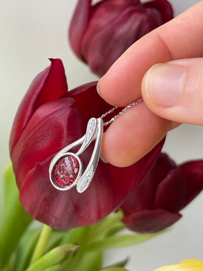 cremation jewellery sterling silver 925 ASHES PENDANT