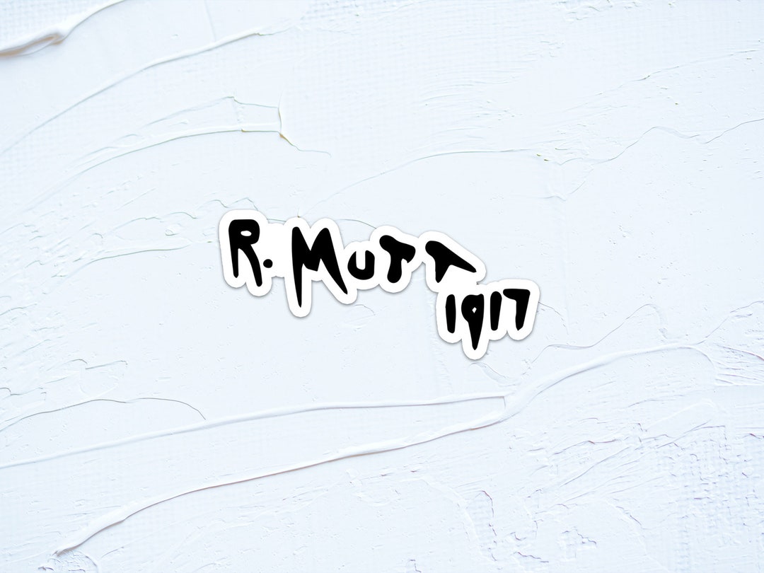 R. Mutt 1917 Fountain Duchamp | Famous Art Vinyl Sticker - Etsy