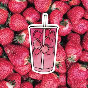 Pink Drink Vinyl Sticker