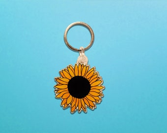 Sunflower Acrylic Keychain