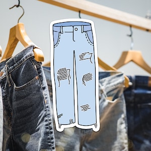 Mom Jeans Vinyl Sticker