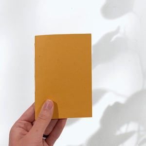 Mini Hand-bound Golden Yellow Sketchbook | Journal