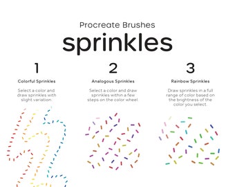 Sprinkles Brush Set | Procreate | 3 Brush Pack