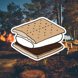 S&#39;mores Vinyl Sticker