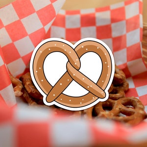 Pretzel Vinyl Sticker