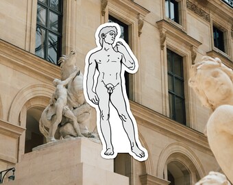 David Sculpture Vinyl Sticker