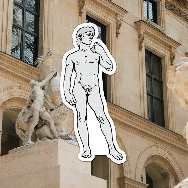 David Sculpture Vinyl Sticker