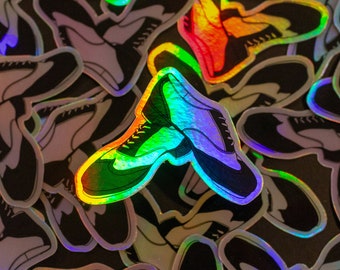 Holographic Tap Shoes Vinyl Sticker