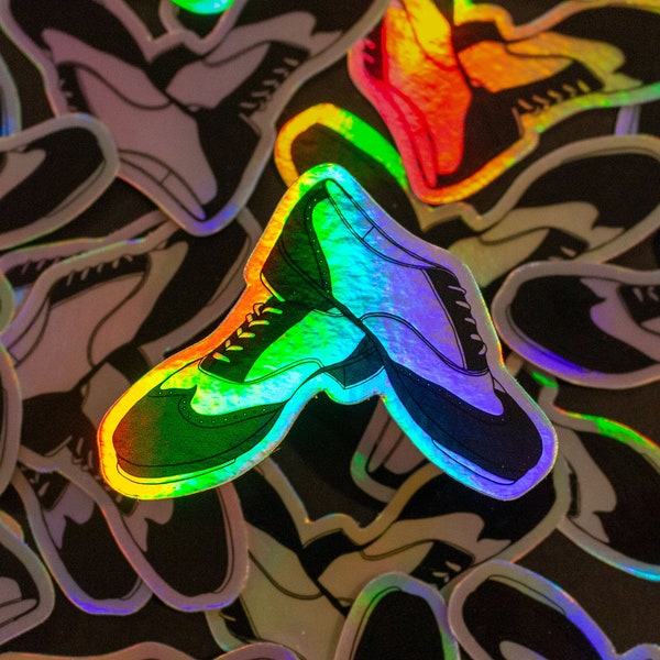 Holographic Tap Shoes Vinyl Sticker