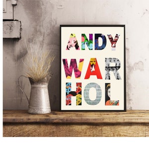 Andy Warhol Digital Print, Andy Warhol Wall Art, Digital Print