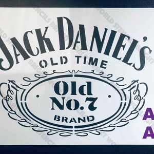 JACK Daniels Stencil-A5 Riutilizzabile MYLAR Hobby creativi ...