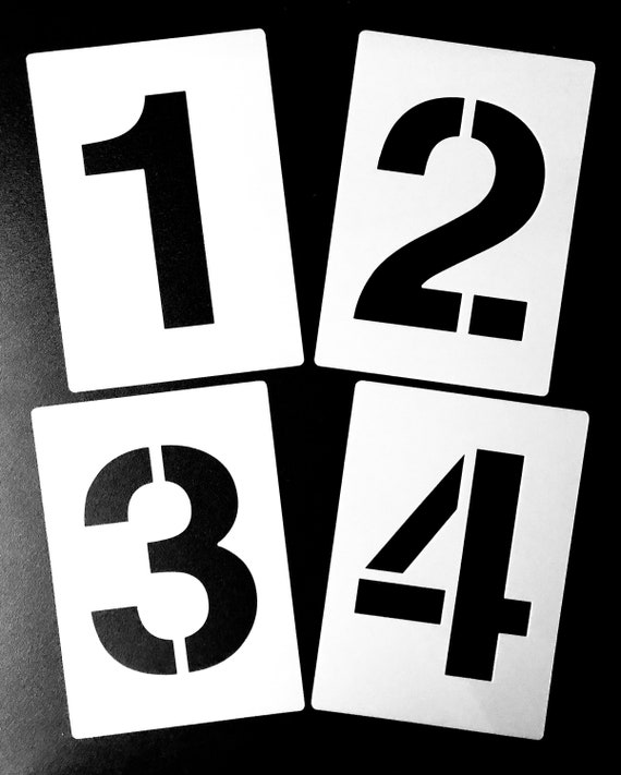 EXTRA LARGE NUMBER Stencils 100/150mm 4/6 Inches Height Etsy