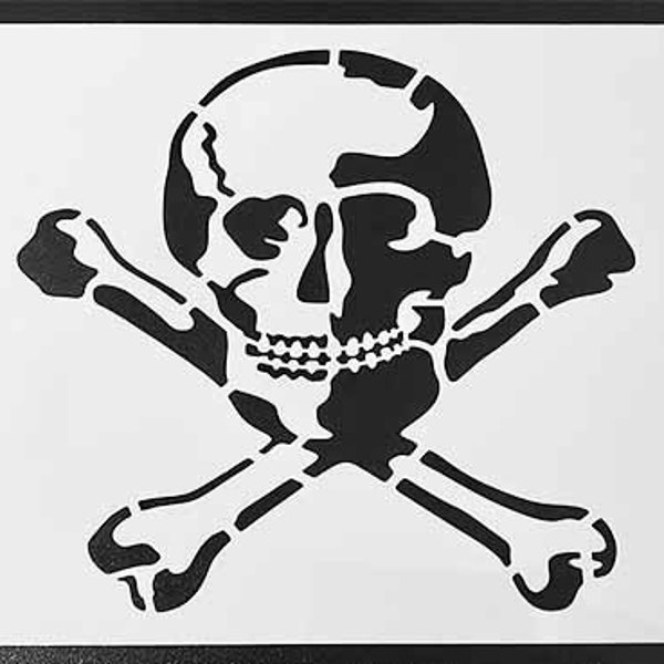 Jolly Roger Stencil - Etsy