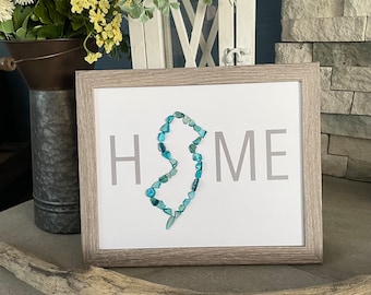 New Jersey Home Art, Housewarming Gift (8x10)