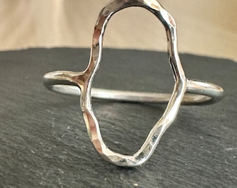 Sterling Silver Oval Ring