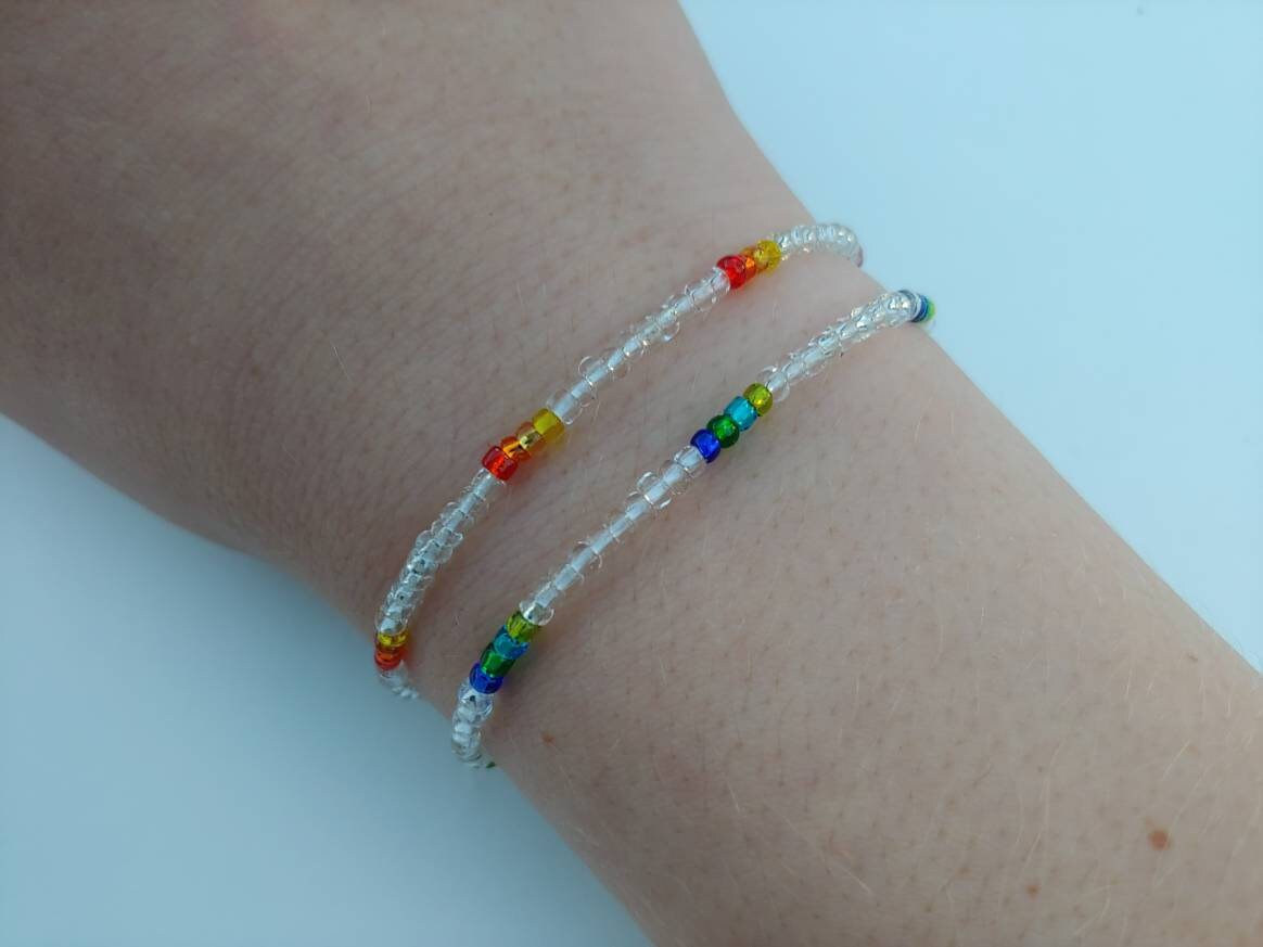 Twist Friendship Bracelet, String Bracelets, Friendship Bracelet, Perfect  for Gifts, Adjustable Jewelry, Rainbow, Woven Bracelets 