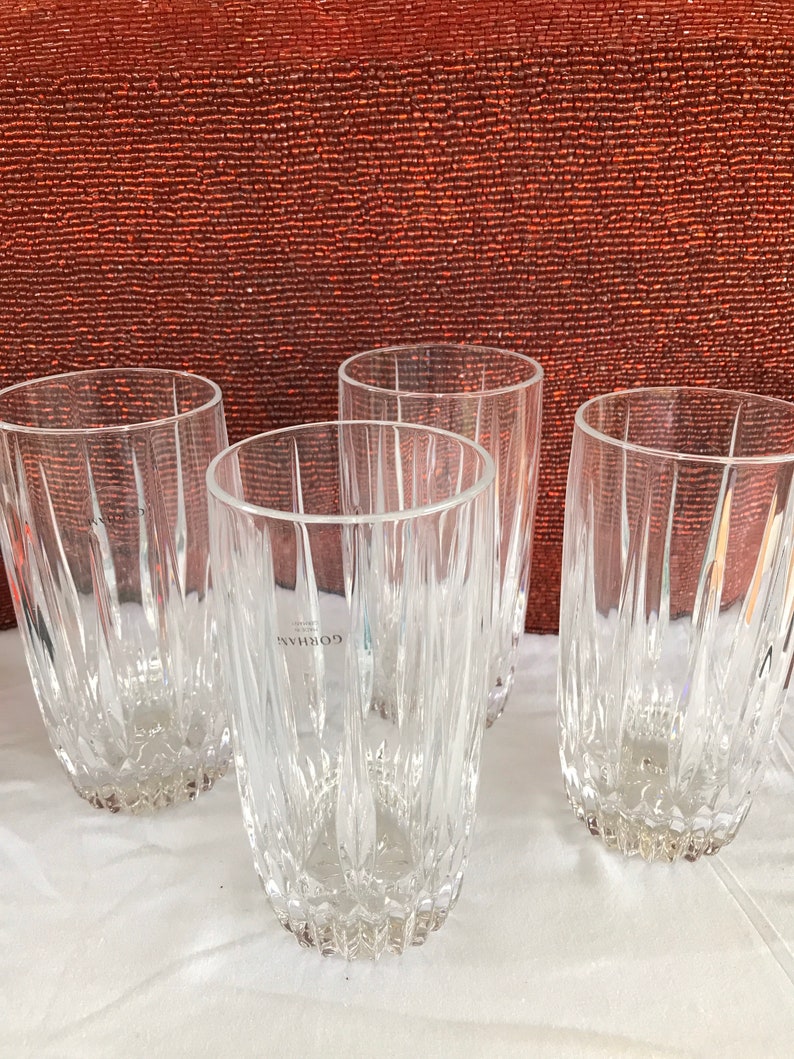 Beautiful Set Of Gorham Crystal Glasses Etsy