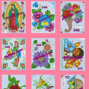 Graficarte Hoja Punto De Cruz 3/4 | Cross Stitch Pattern Page | Graficos Punto de Cruz | Esquemas Punto de Cruz | Merceria Jenni