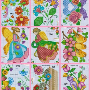 Graficarte Hoja Punto De Cruz 4/4 | Cross Stitch Pattern Page | Graficos Punto de Cruz | Esquemas Punto de Cruz | Merceria Jenni