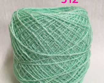 Crystal Yarn 100g | Mint Yarn | Hilo Crystal | Mexican Yarn | Pantera Rosa | Estambres Mexicanos | Crochet Thread | Estambre Menta | 312