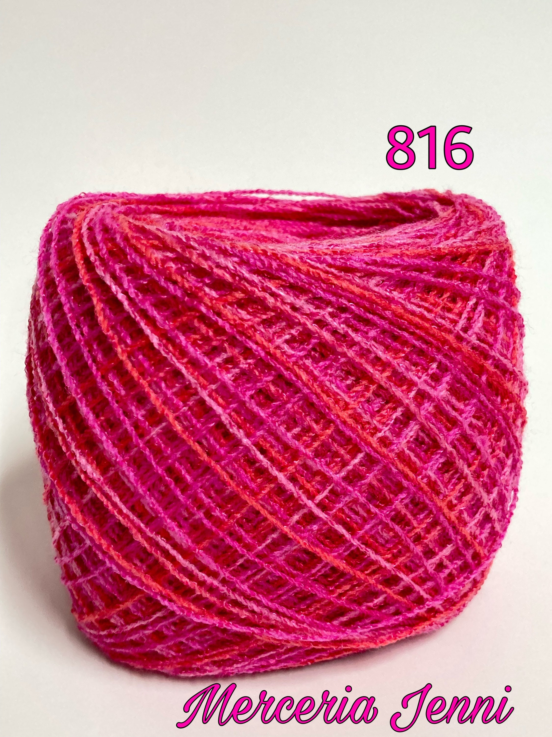 CRYSTAL Multicolored 100grs La Pantera Rosa Fine Mexican Crochet Thread  Yarn for Clothing and Crafts 