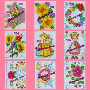 Graficarte Hoja Punto De Cruz 2/4 | Cross Stitch Pattern Page | Graficos Punto de Cruz | Esquemas Punto de Cruz | Merceria Jenni